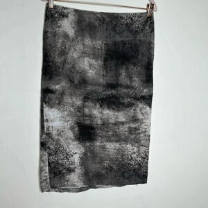 Massimo Black & White Print Skirt